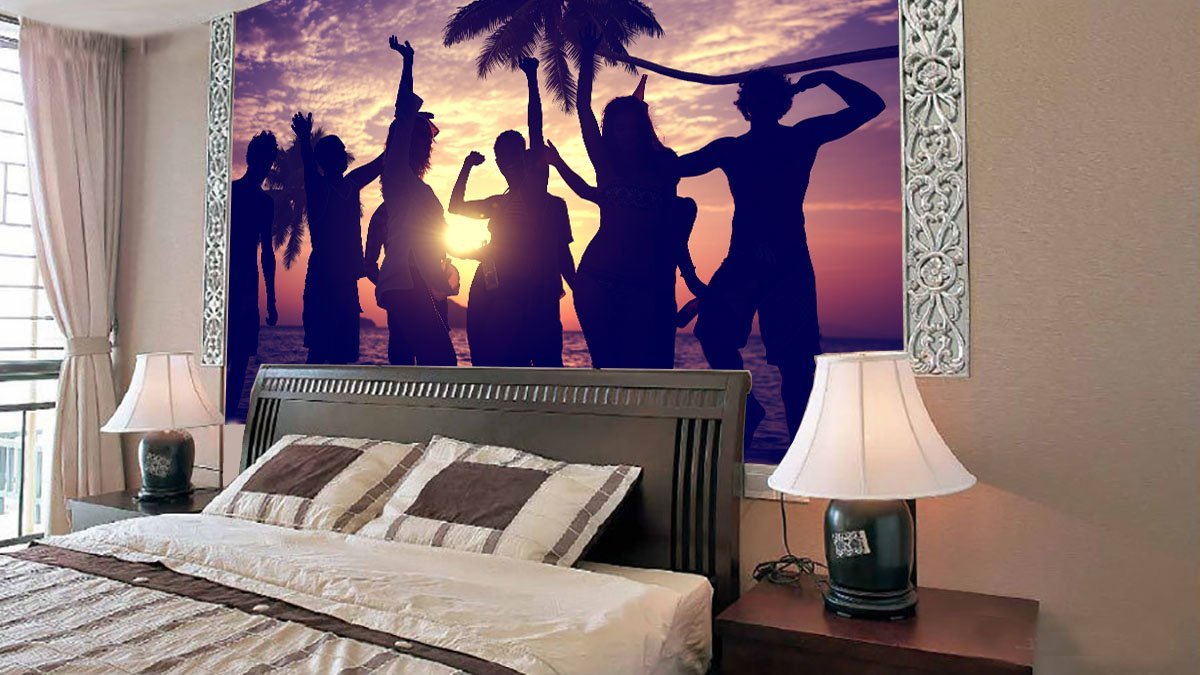 3D Dusk Silhouette 082 Wallpaper AJ Wallpaper