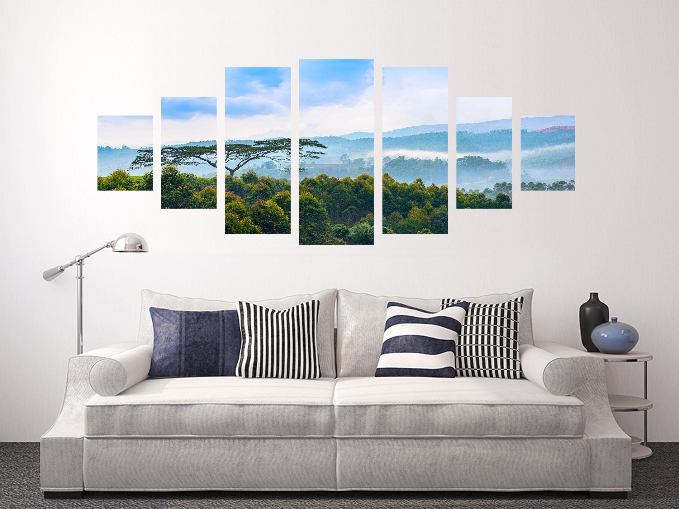 3D Mountain Forest 172 Unframed Print Wallpaper Wallpaper AJ Wallpaper