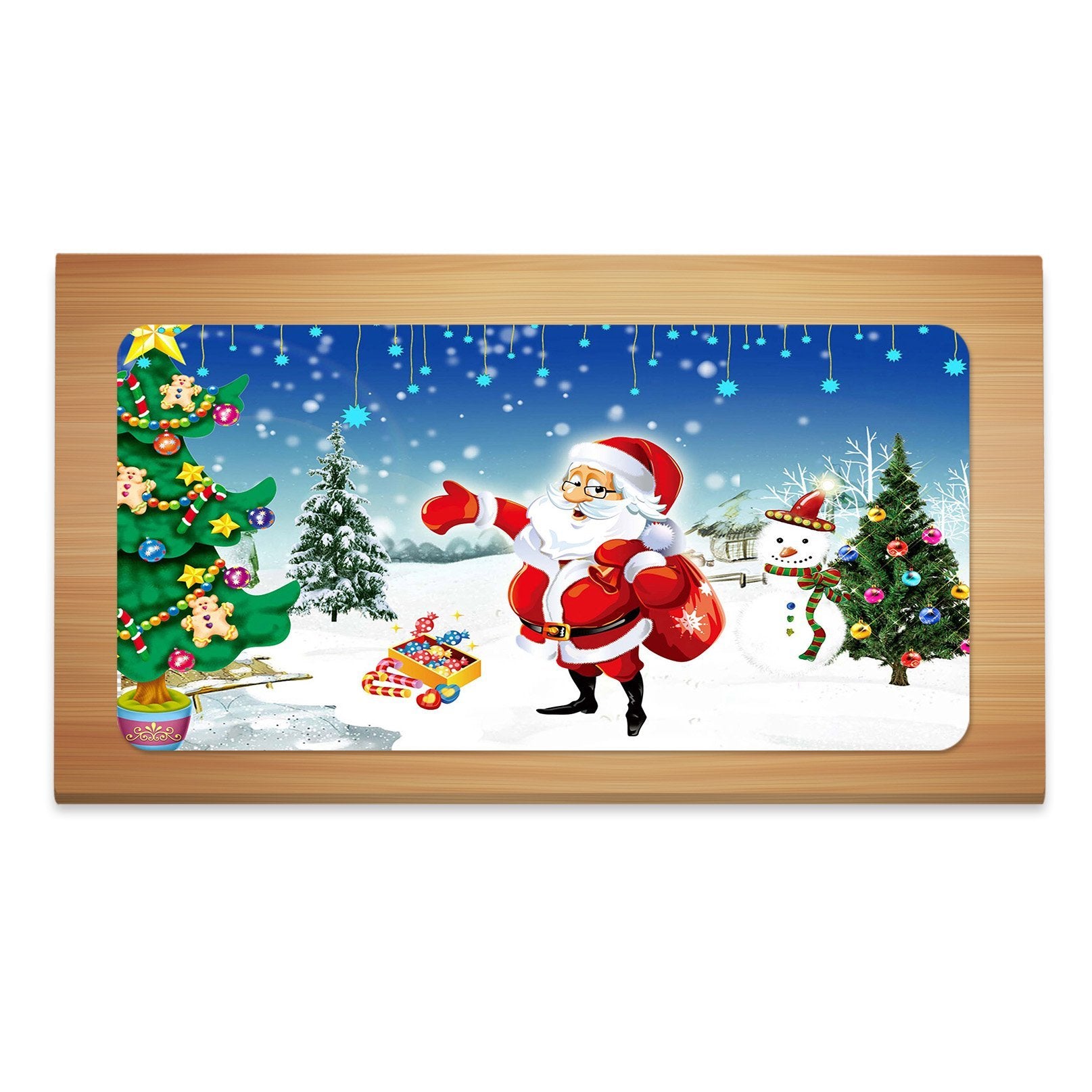 3D Heavy Snow Old Man 001 Desk Mat Mat AJ Creativity Home