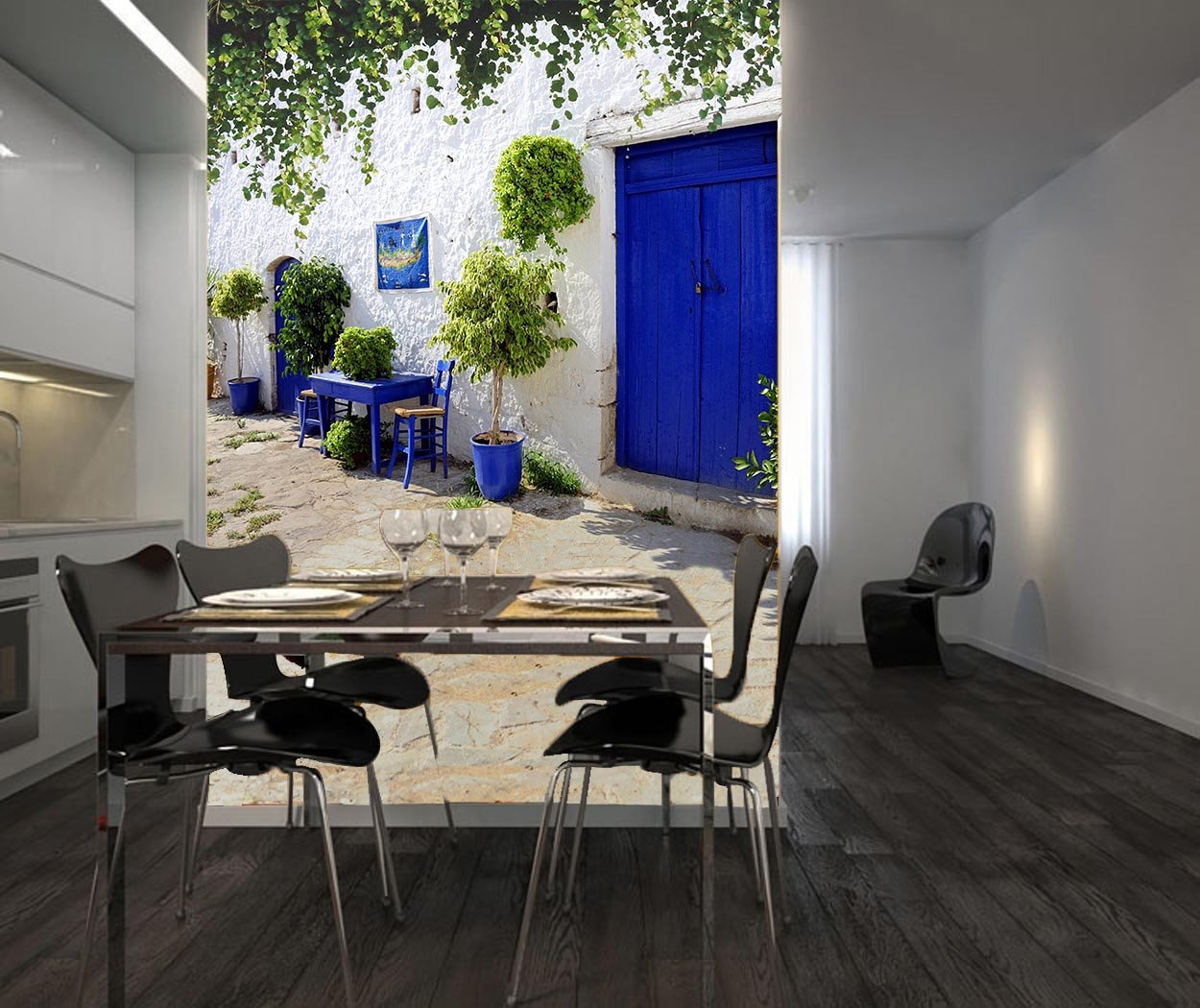 Door Potted Plants 1 Wallpaper AJ Wallpaper