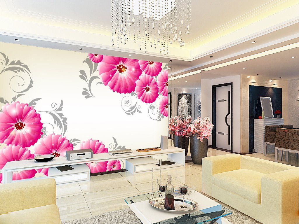 3D Purple Chrysanthemum 2 Wallpaper AJ Wallpapers