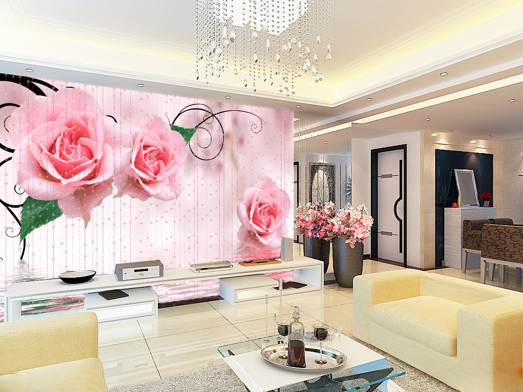 3D Red Pink Jasmine 66 Wallpaper AJ Wallpaper