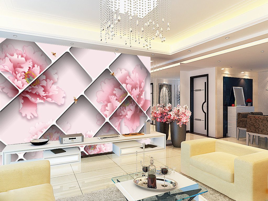 3D Peony Petal Flower 748 Wallpaper AJ Wallpaper