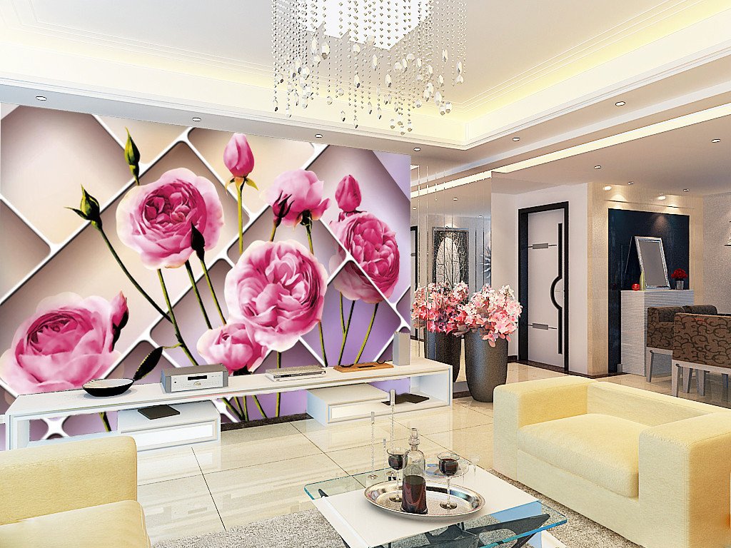 3D Pink Flower 32 Wallpaper AJ Wallpaper