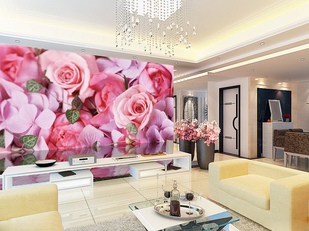 3D Pink Peony Flowers 74 Wallpaper AJ Wallpaper