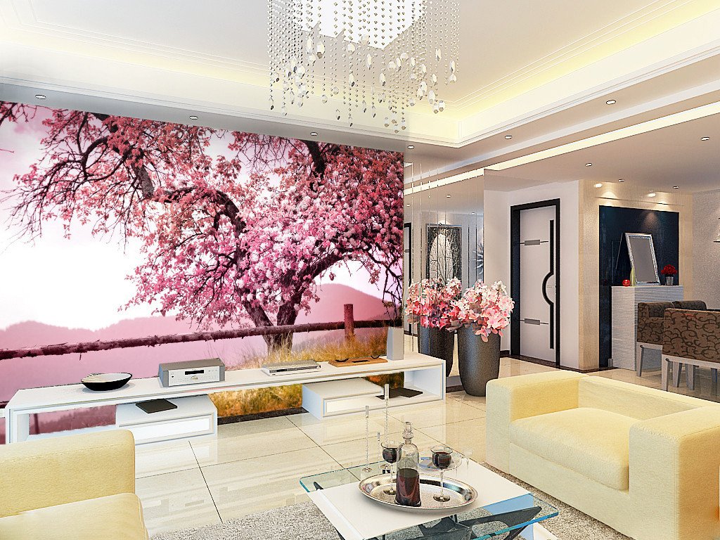 3D Pink Cherry Tree Flower 24 Wallpaper AJ Wallpaper