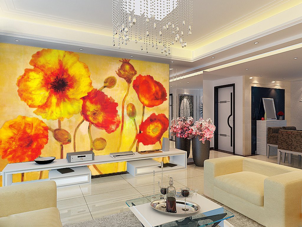 Enchanting Flowers Wallpaper AJ Wallpaper