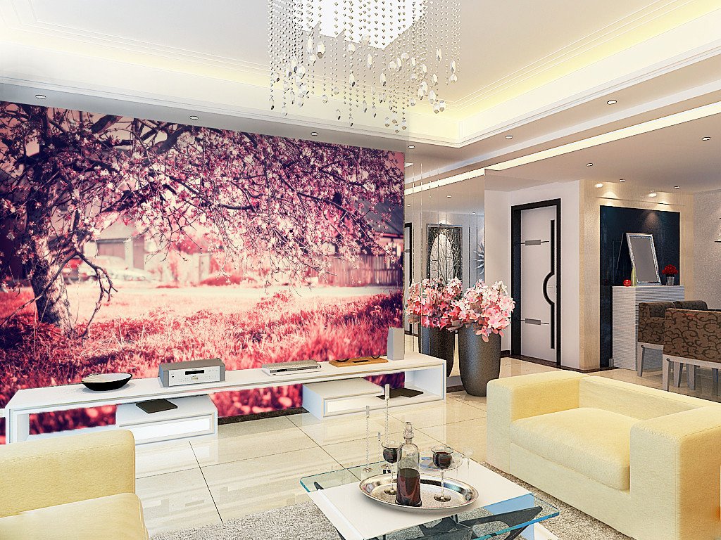 3D Cherry Falling Flowers 88 Wallpaper AJ Wallpaper