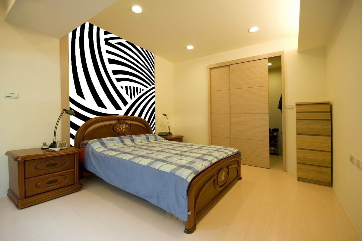 3D Line Flowers 031 Wallpaper AJ Wallpaper