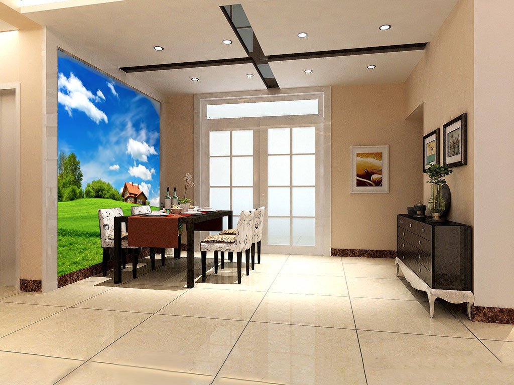 Green Grass Building Wallpaper AJ Wallpaper