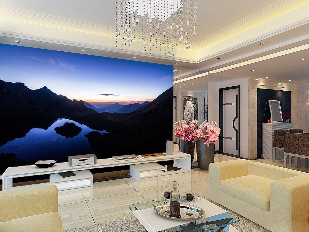 Night River Hill 75 Wallpaper AJ Wallpaper 1