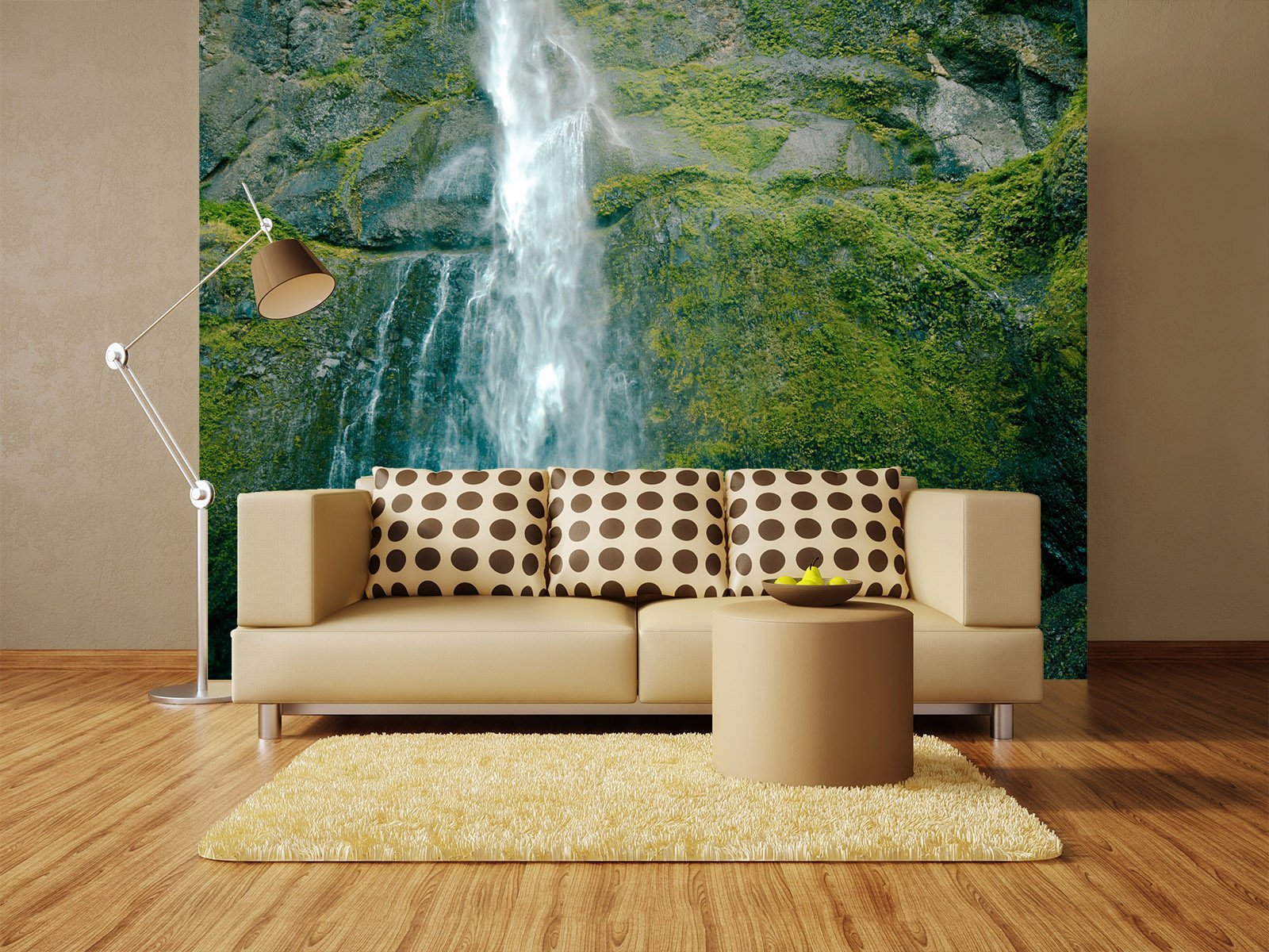 Cliff Side Waterfall Wallpaper AJ Wallpaper