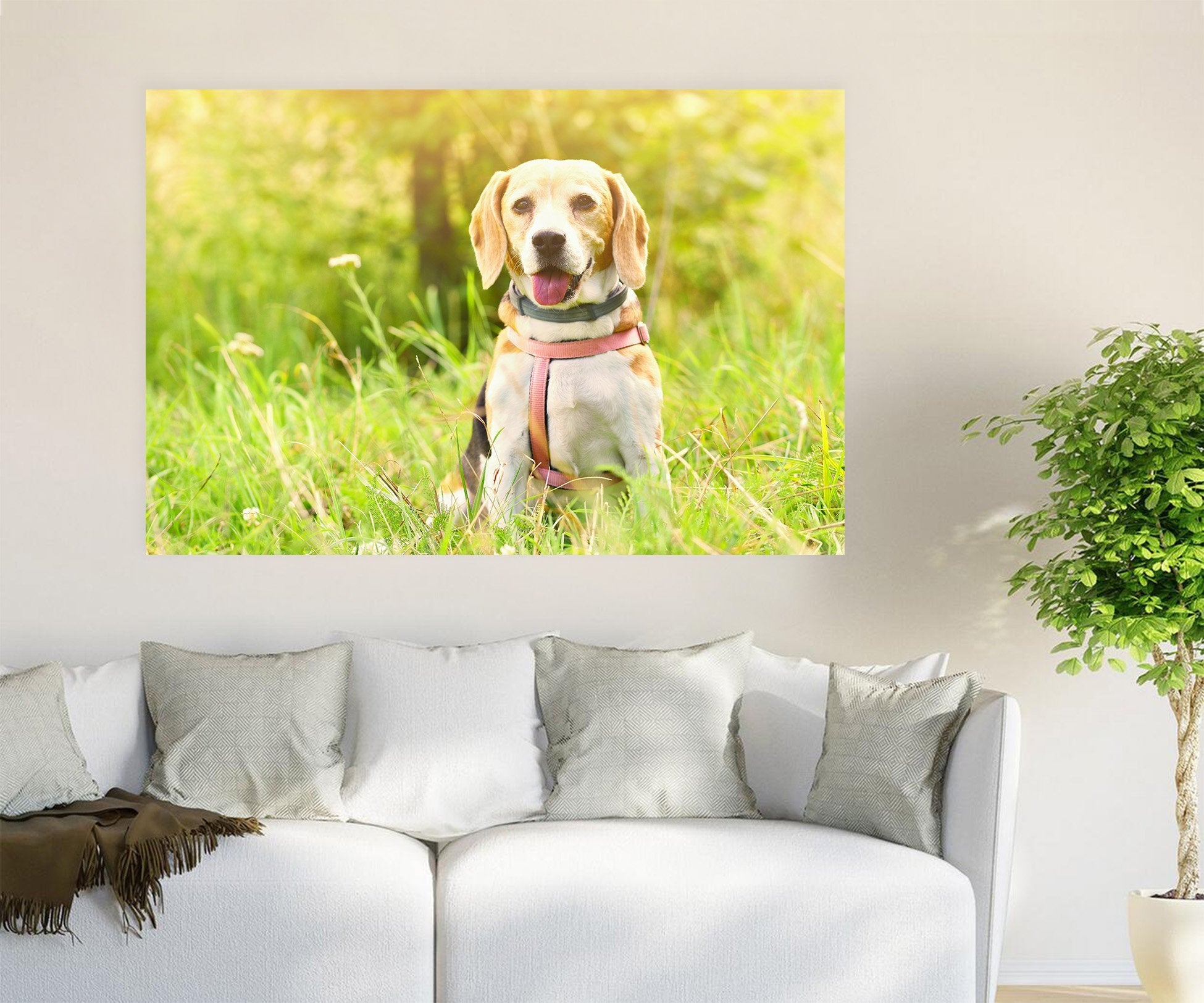 3D Prairie Puppy 61 Animal Wall Stickers Wallpaper AJ Wallpaper 2