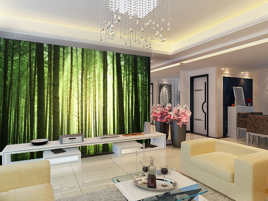 Straight Trees 2 Wallpaper AJ Wallpaper