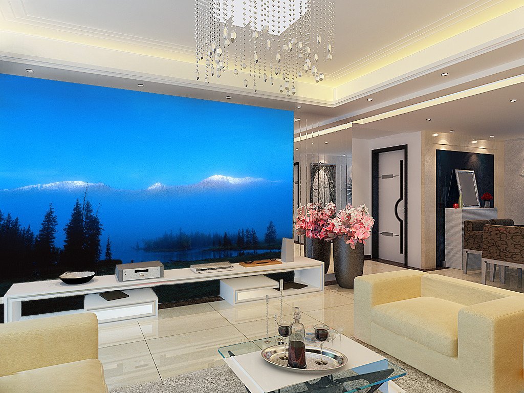 Blue Landscape Wallpaper AJ Wallpaper