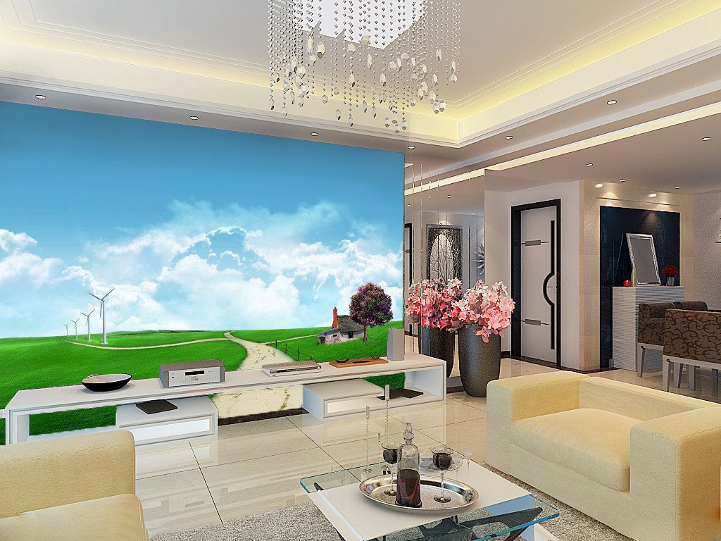 Grassland Scenery Wallpaper AJ Wallpaper