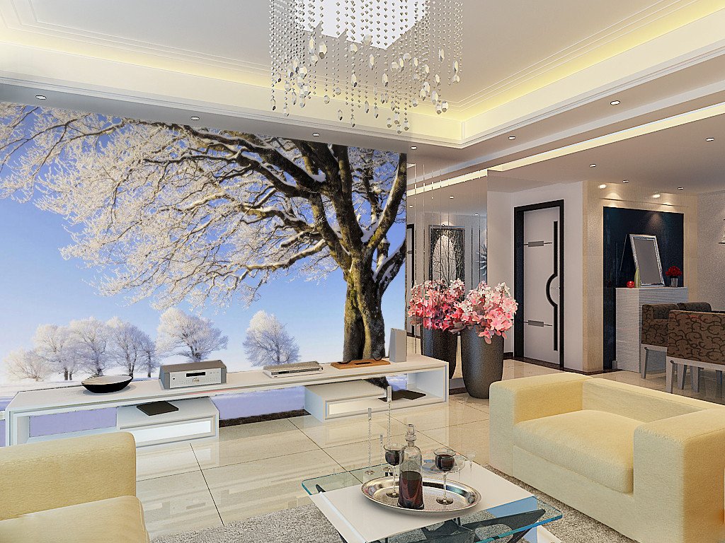 Standing Snowy Trees 56 Wallpaper AJ Wallpaper 1