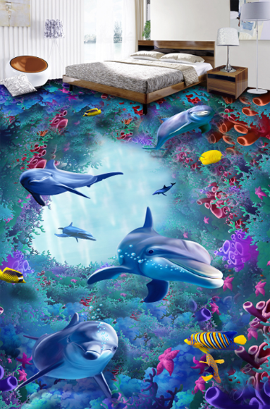 3D Beautiful Sea Bottom Floor Mural Wallpaper AJ Wallpaper 2