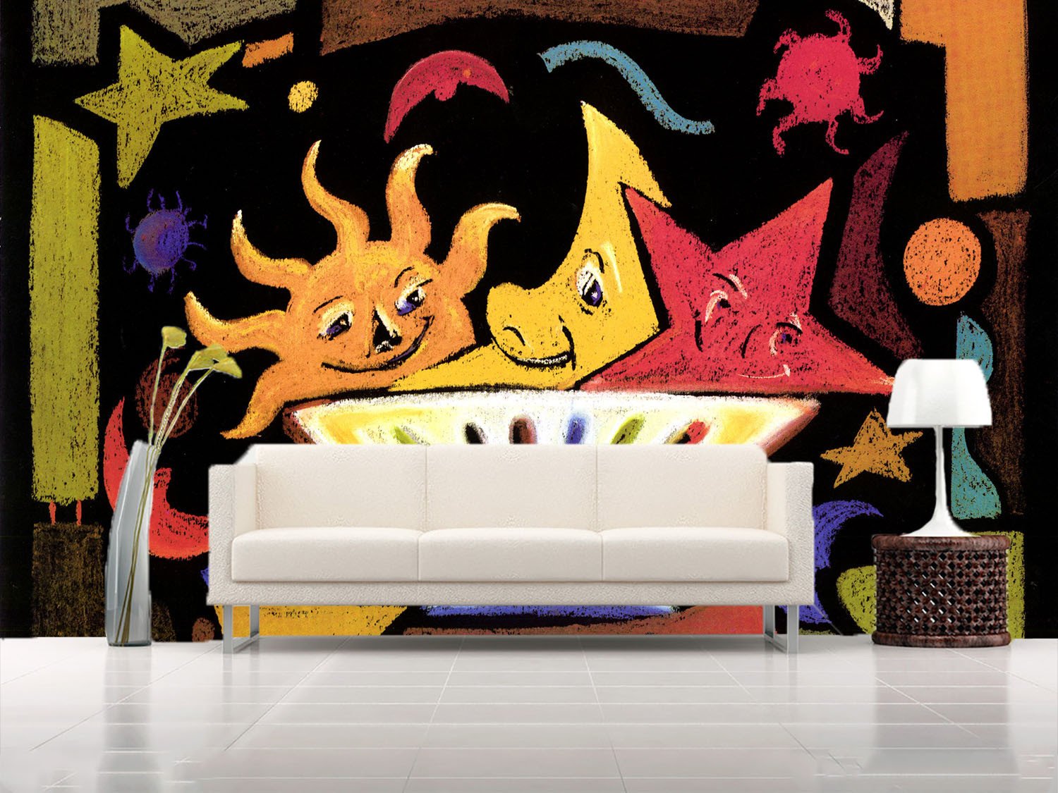 Sun Moon And Star Wallpaper AJ Wallpaper 2