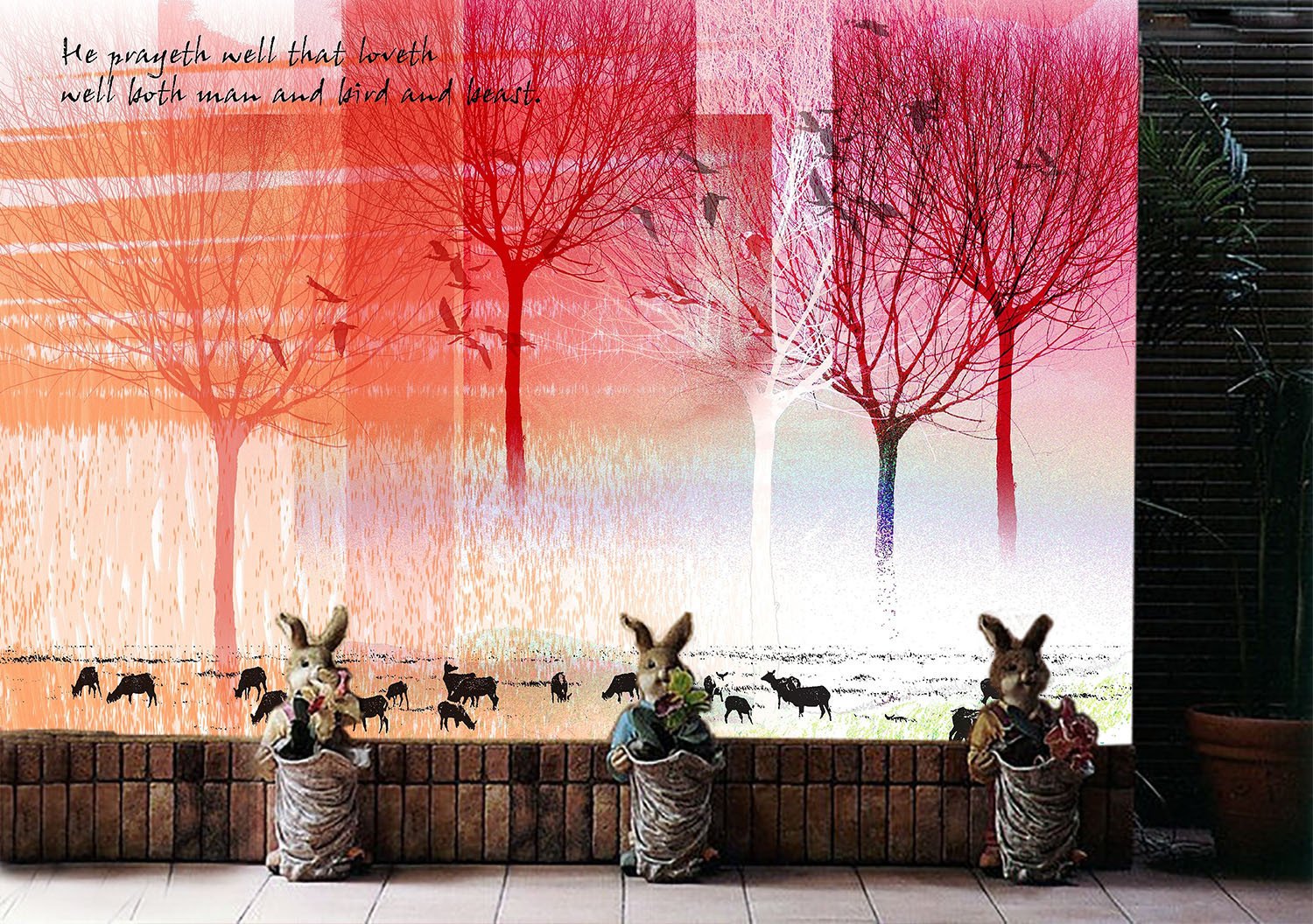 Landscape Painting Wallpaper AJ Wallpaper