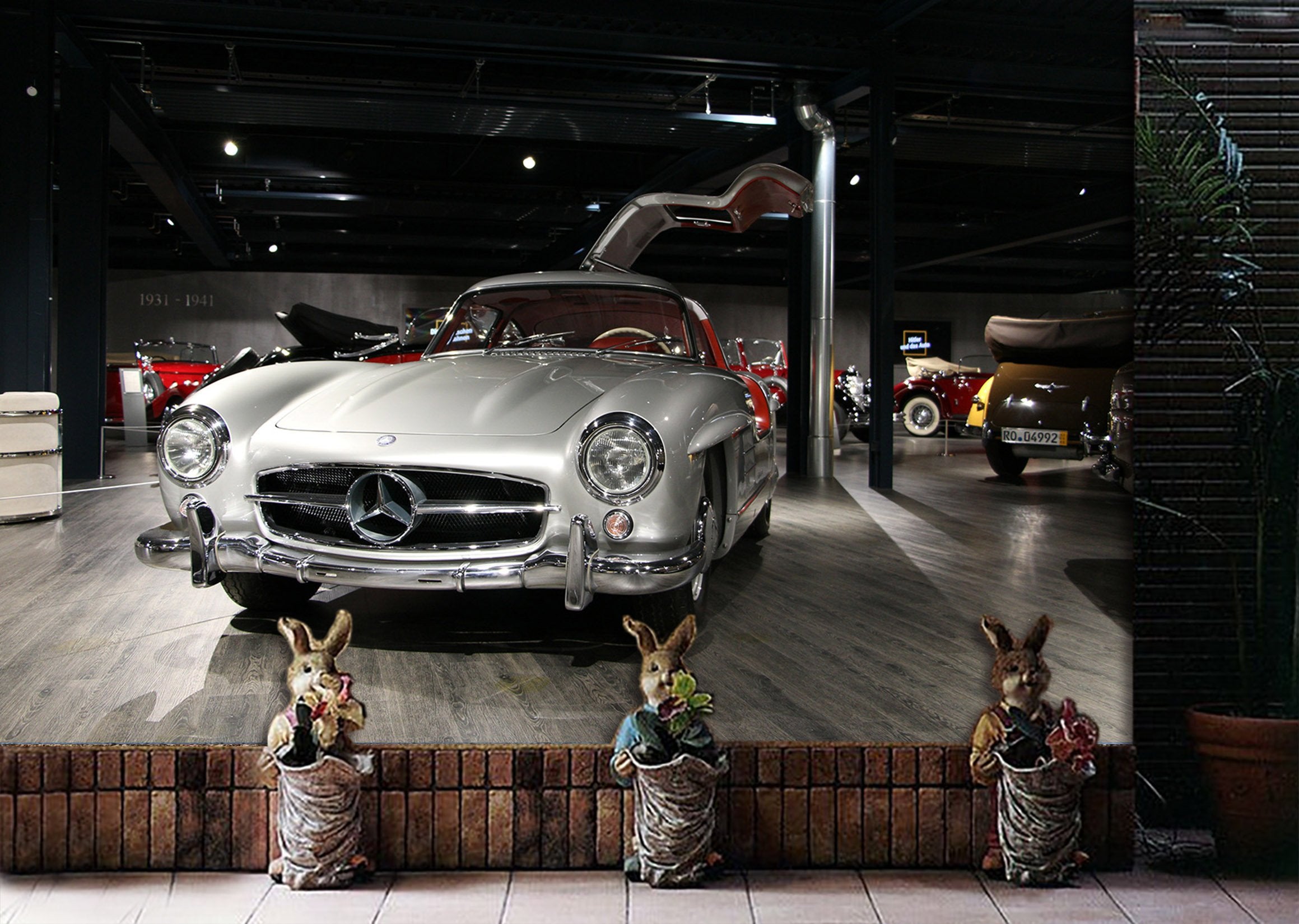 3D Mercedes 997 Vehicle Wall Murals Wallpaper AJ Wallpaper 2