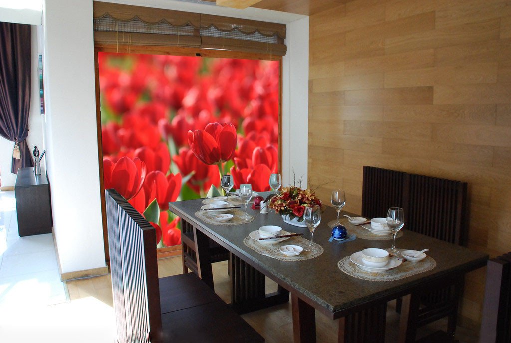 Red Tulips Wallpaper AJ Wallpaper