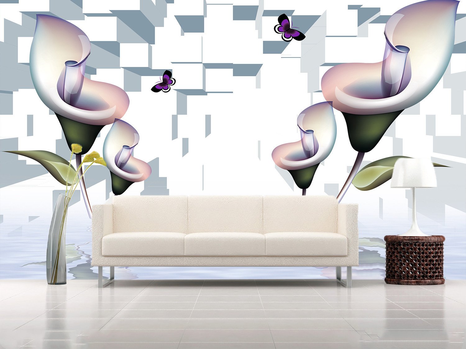 3D Purple Morning Glory 55 Wallpaper AJ Wallpaper