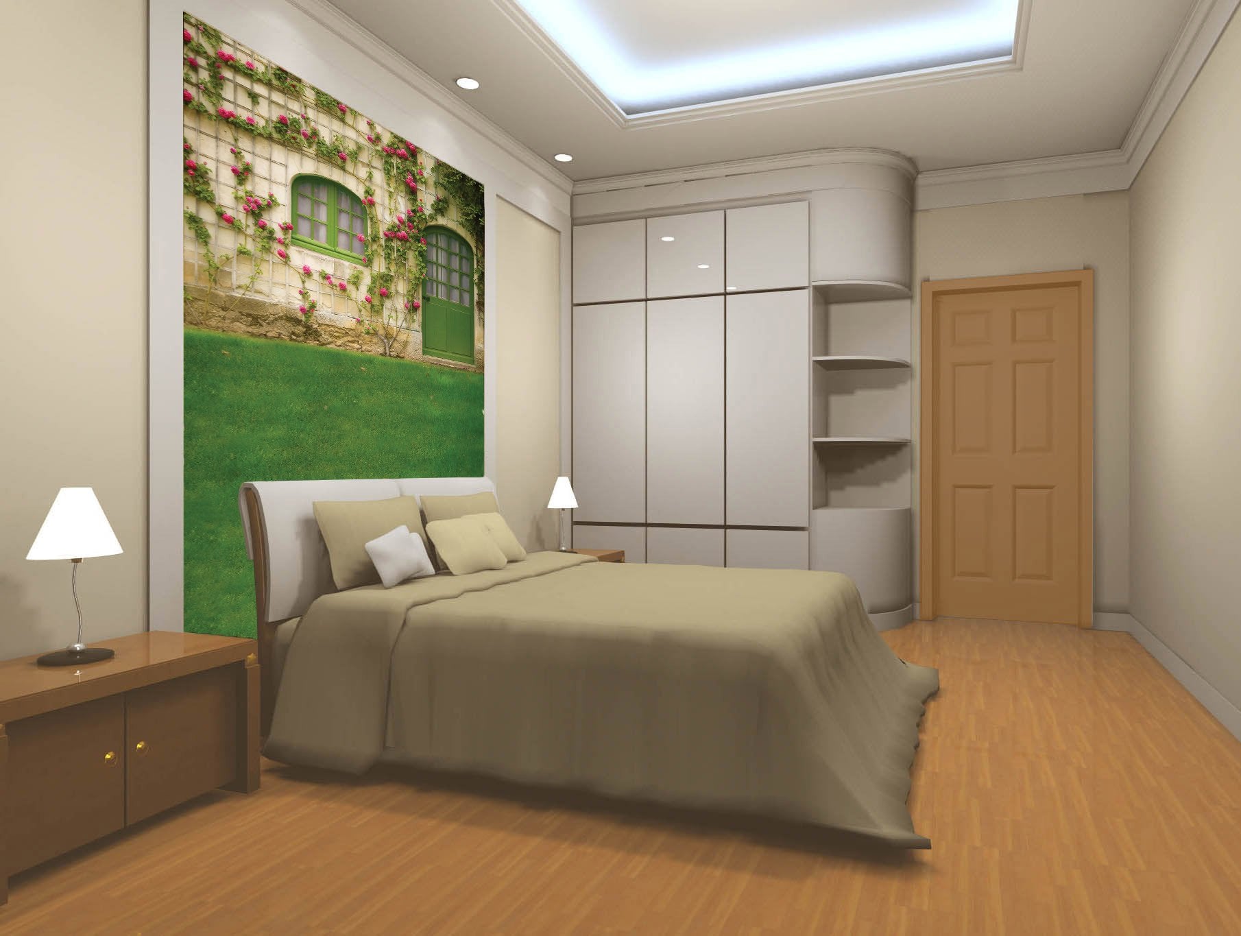 Door Beautiful Plants Wallpaper AJ Wallpaper