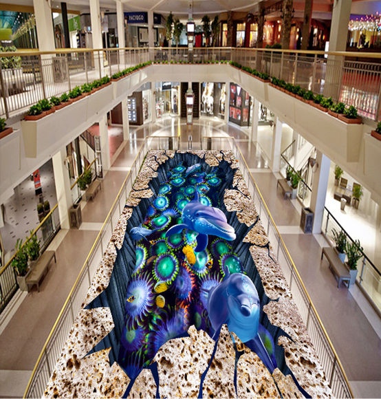 3D Sea Bottom Creatures Floor Mural Wallpaper AJ Wallpaper 2