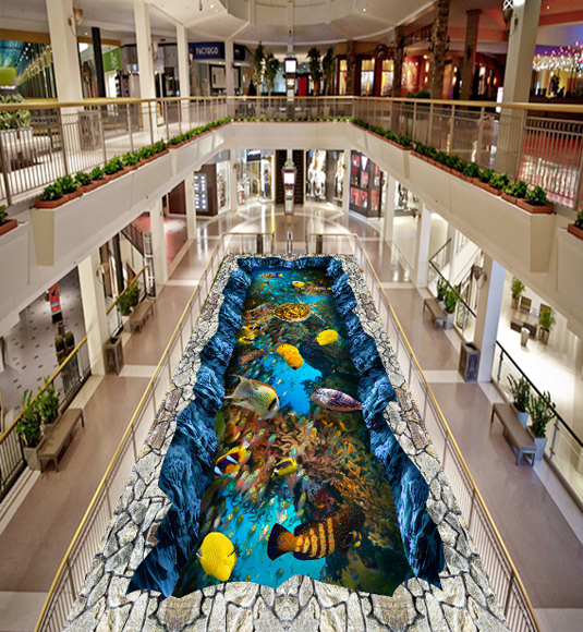 3D Various Fishes Floor Mural Wallpaper AJ Wallpaper 2
