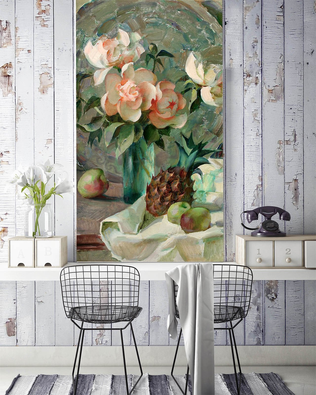 Flowers Vase And Fruits Wallpaper AJ Wallpaper