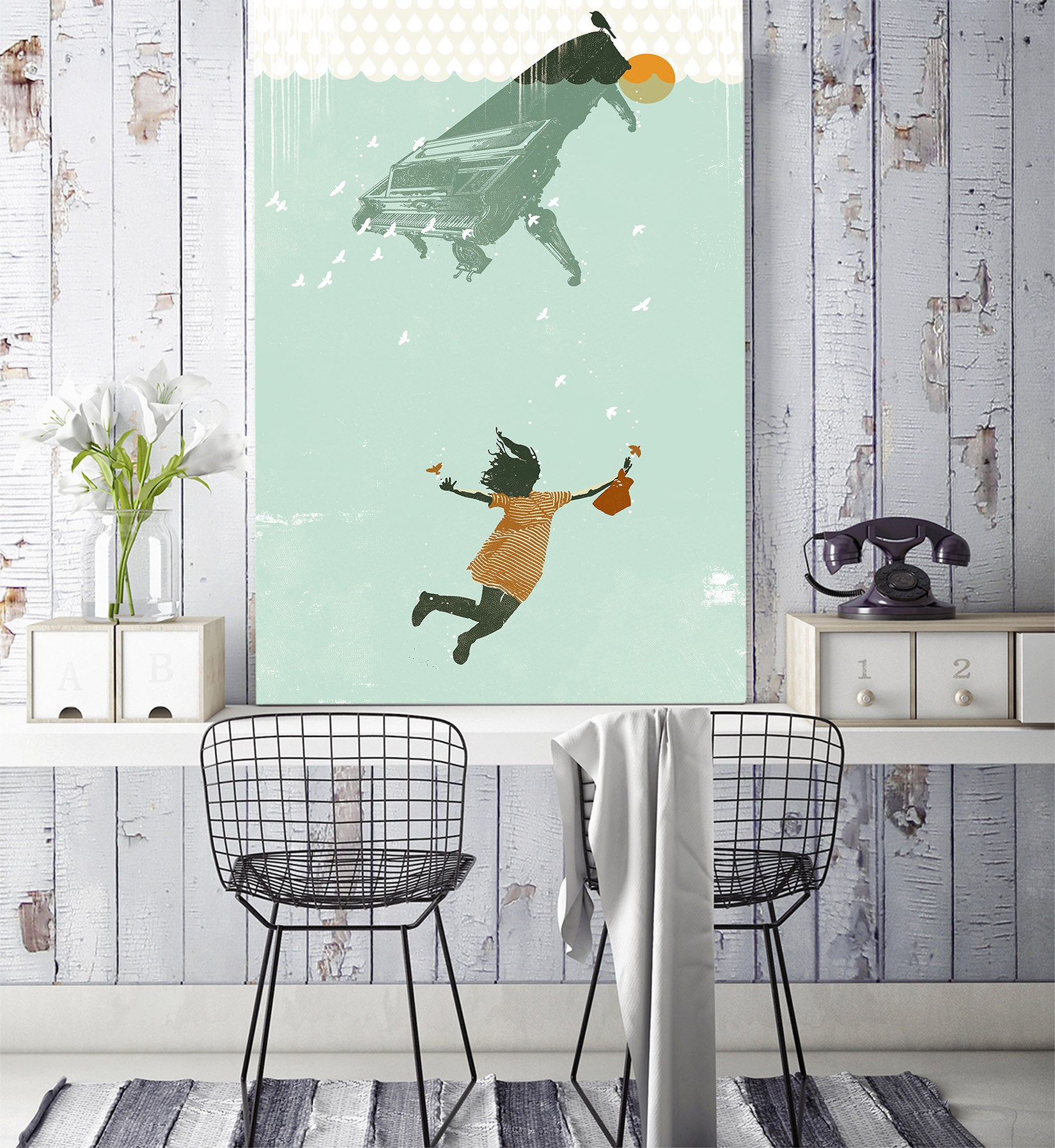 3D Water Dream 1418 Showdeer Wall Mural Wall Murals