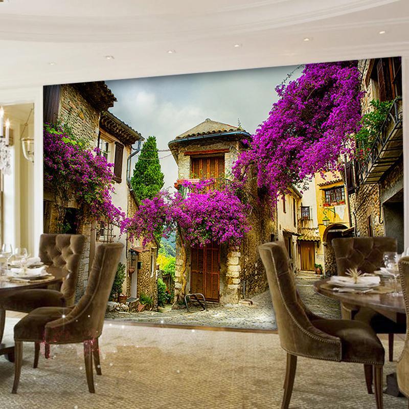 3D Alley Flowers 057 Wallpaper AJ Wallpaper