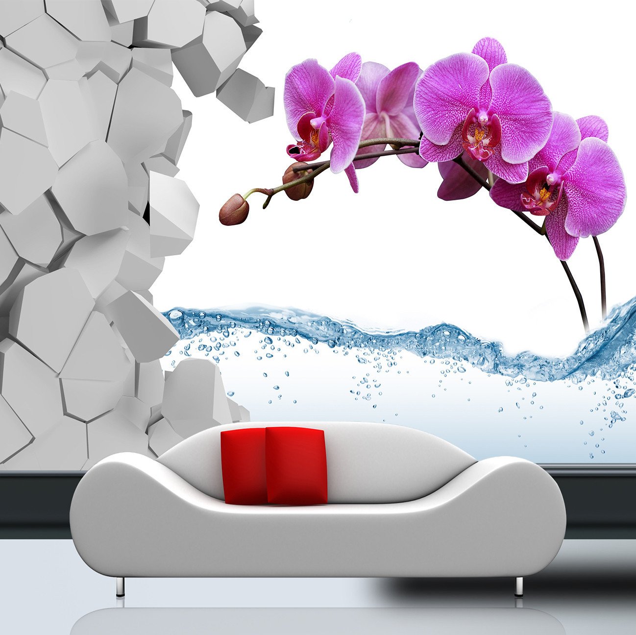 3D Purple Petal Flower 112 Wallpaper AJ Wallpaper 2