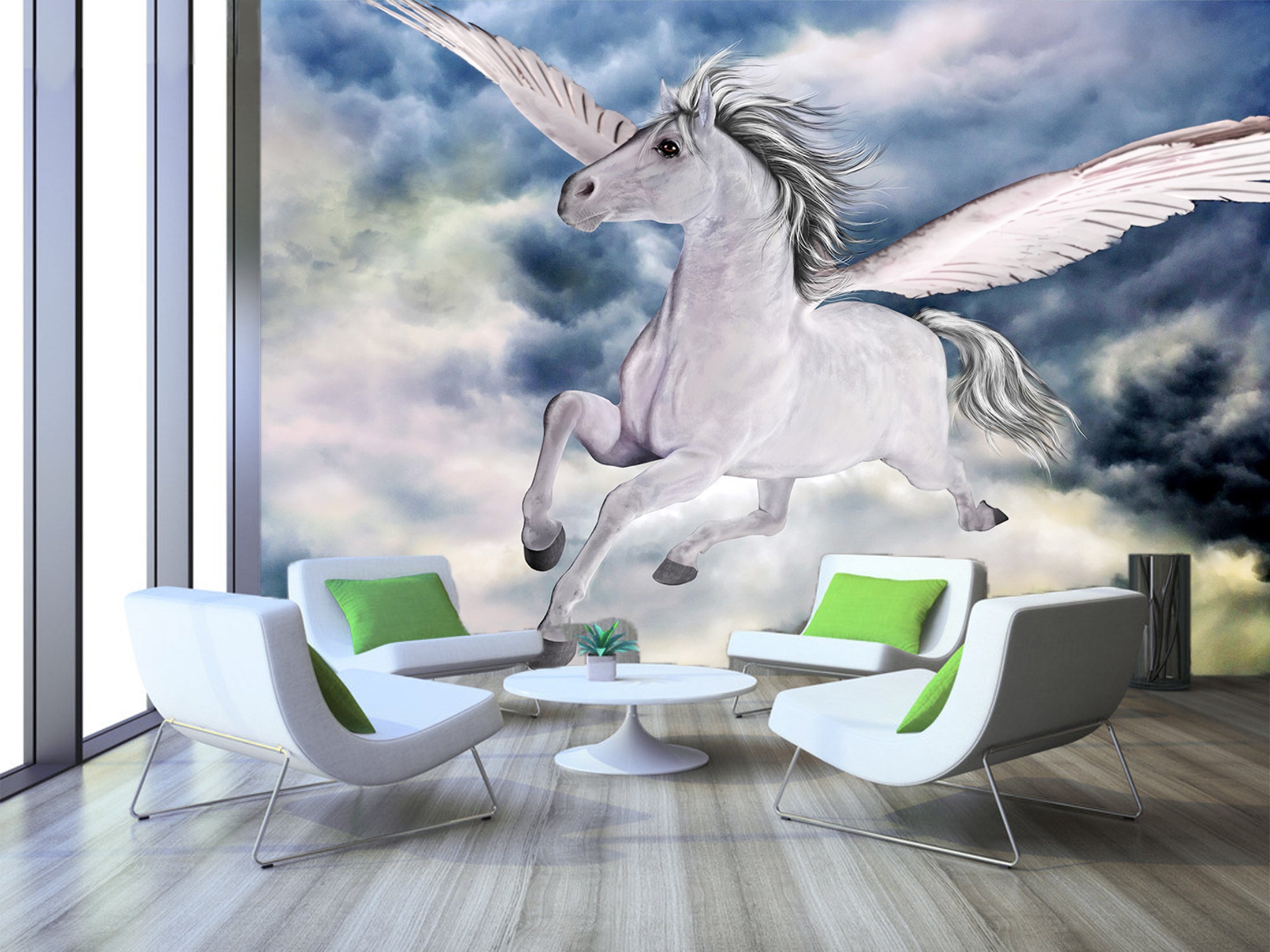 3D Unicorn Wings 1522 Wall Murals