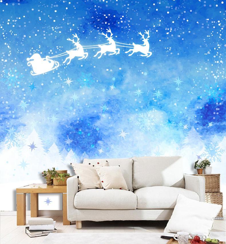 3D Flying Deer Stars 161 Wallpaper AJ Wallpaper