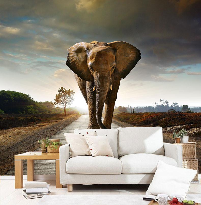 Walking Elephant Wallpaper AJ Wallpaper