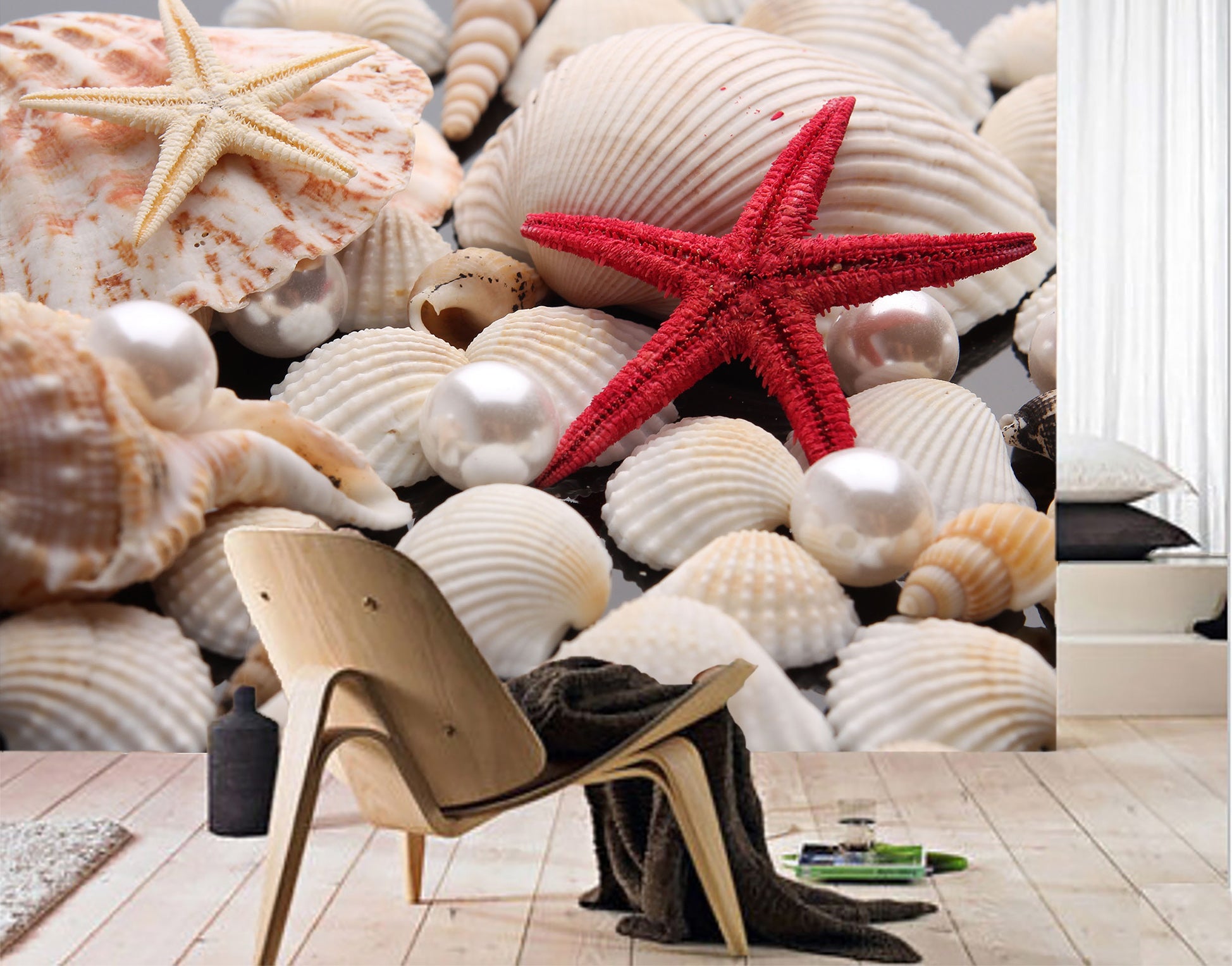 3D Shell Starfish 1476 Wall Murals
