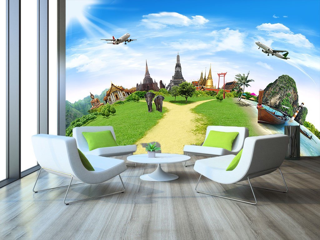 3D Green Path 086 Wallpaper AJ Wallpaper