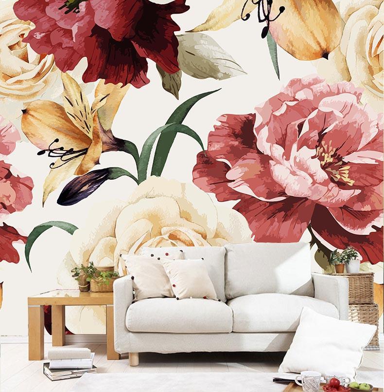 Colored Blossoms 1 Wallpaper AJ Wallpaper