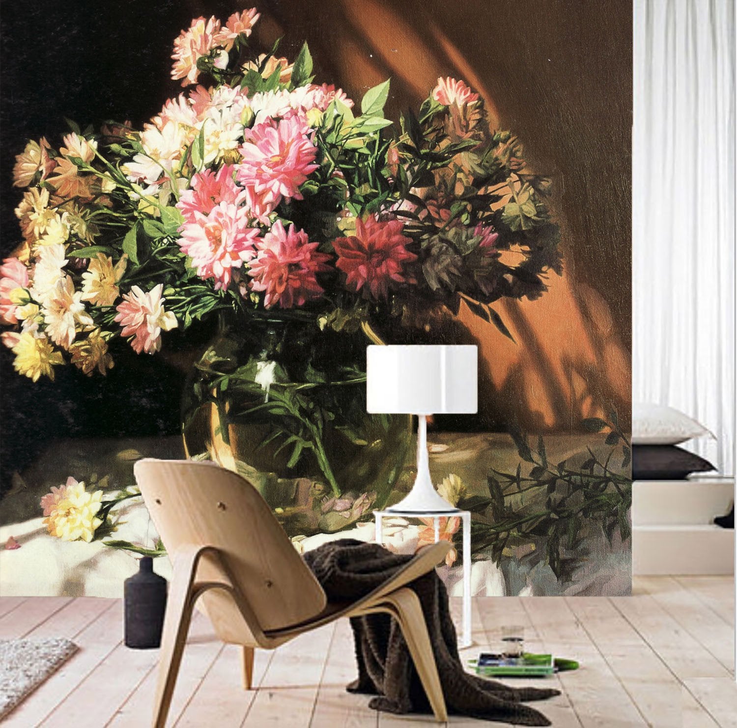 Clear Glass Vase Wallpaper AJ Wallpaper 2