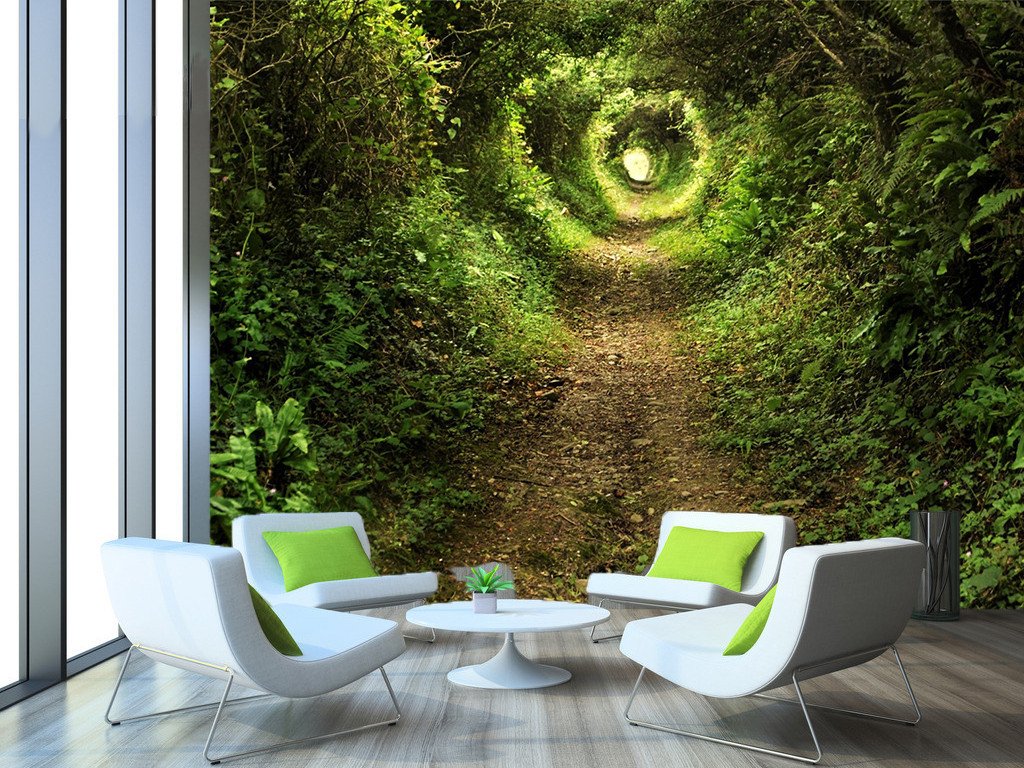 3D Plants Cave Muddy Path 765 Wallpaper AJ Wallpaper