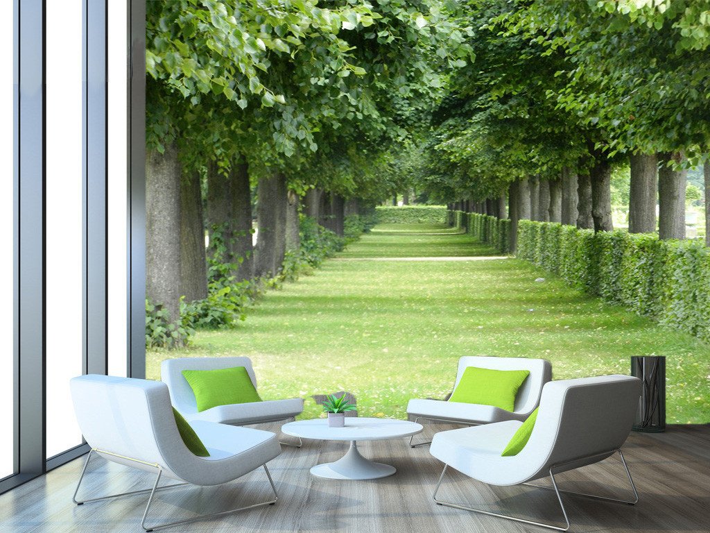 3D Green Tree Forest Path 484 Wallpaper AJ Wallpaper