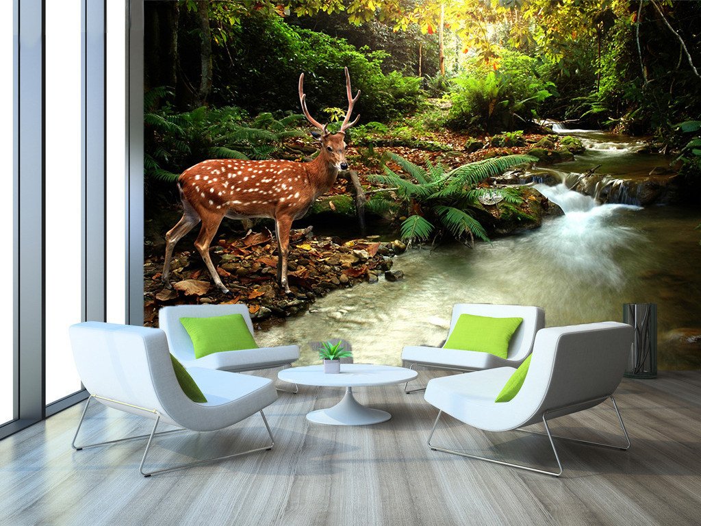 3D Sika Deer 745 Wallpaper AJ Wallpaper