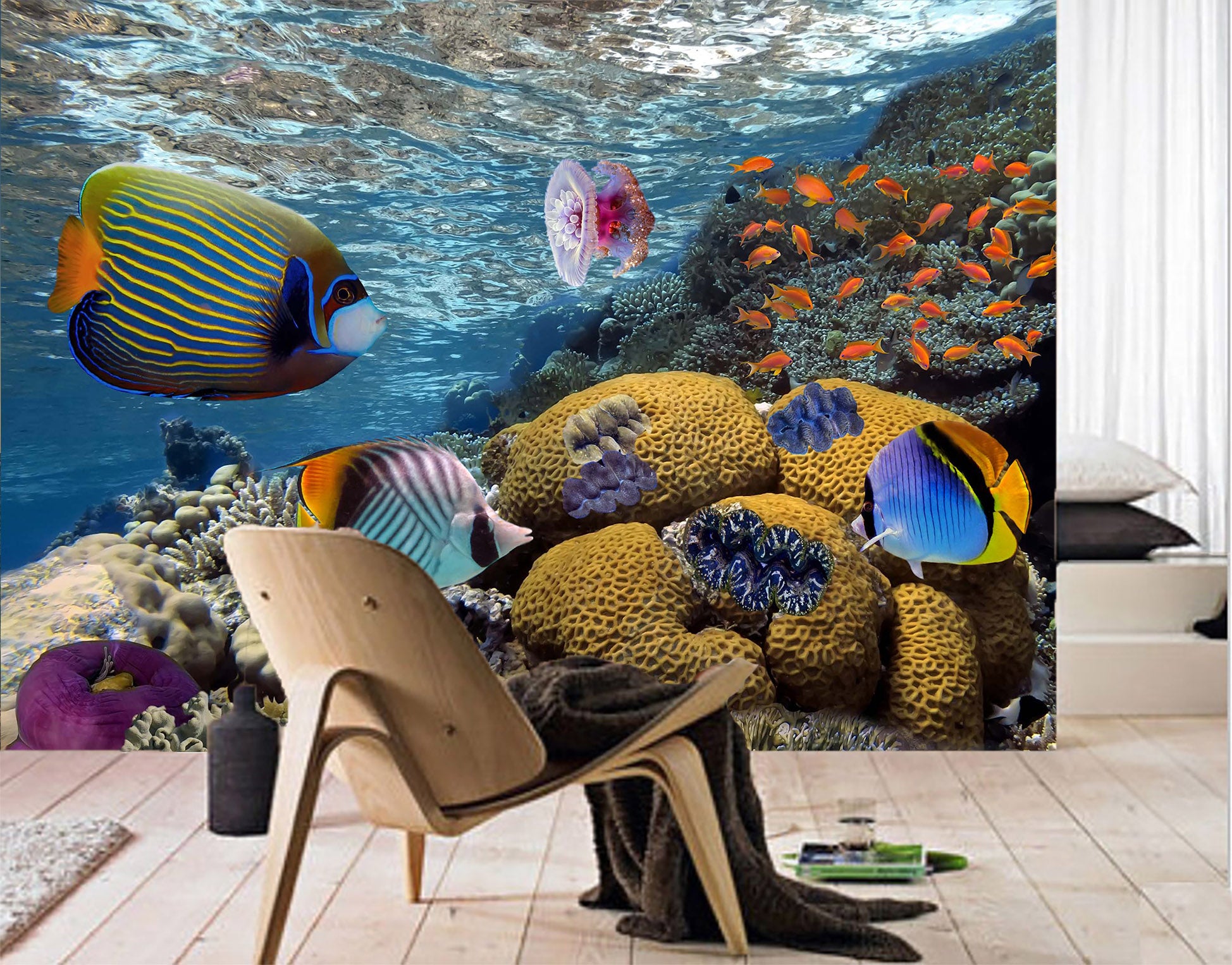 3D Undersea Fish 1459 Wall Murals