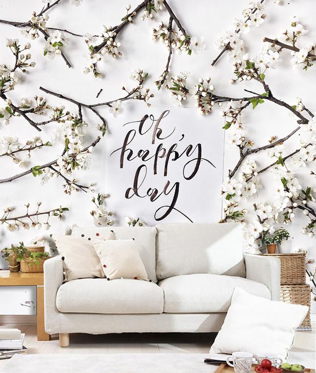 3D Flower Branch Happy Day 79 Wallpaper AJ Wallpaper