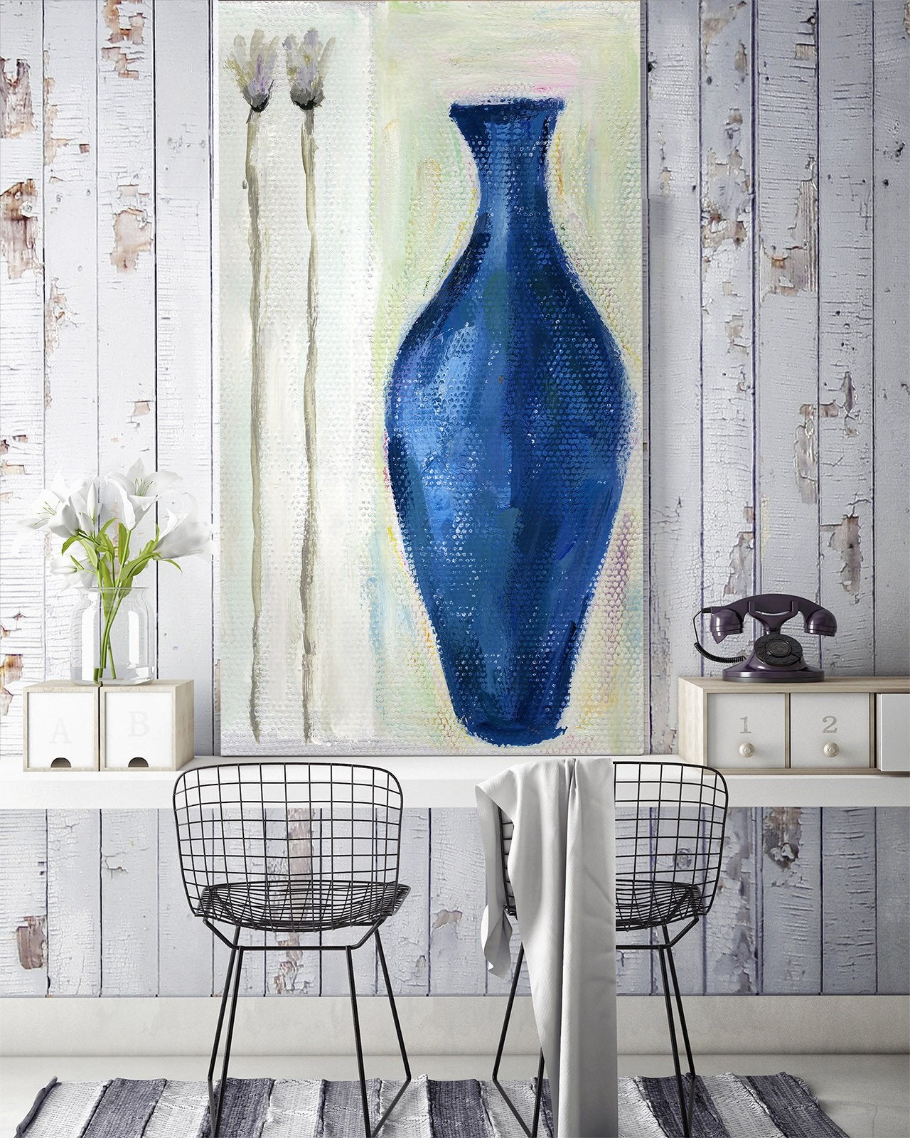 Painting Of Flowers Vase Wallpaper AJ Wallpaper