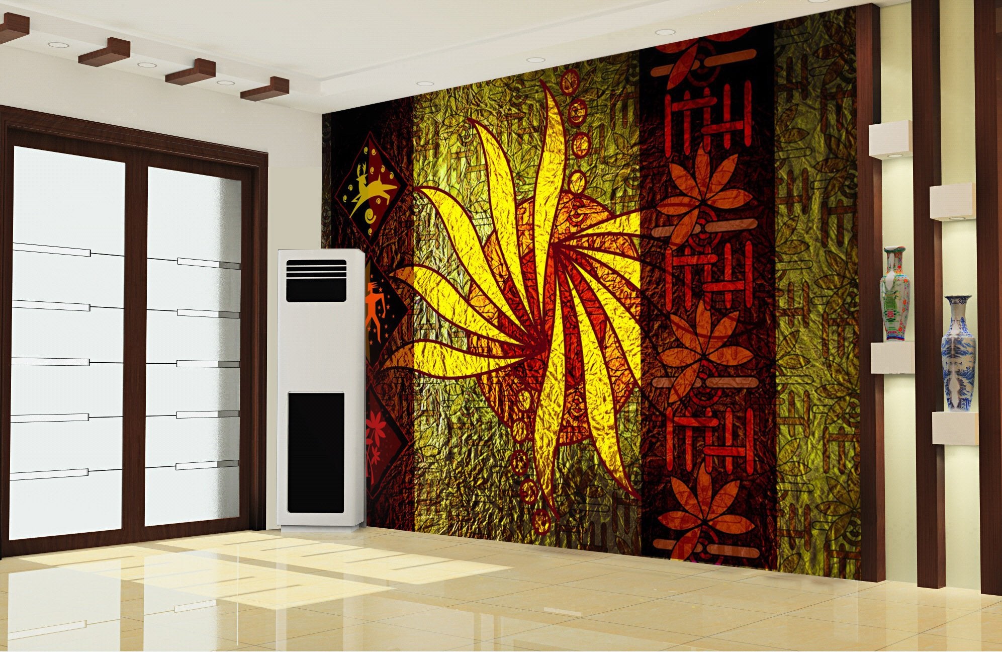 3D Graffiti Flower Petal 23 Wallpaper AJ Wallpaper