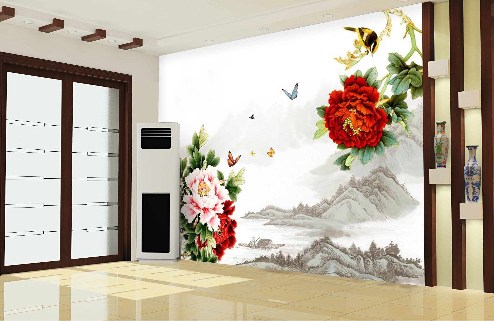 Red Rose Flower And Butterfly 54 Wallpaper AJ Wallpaper 1