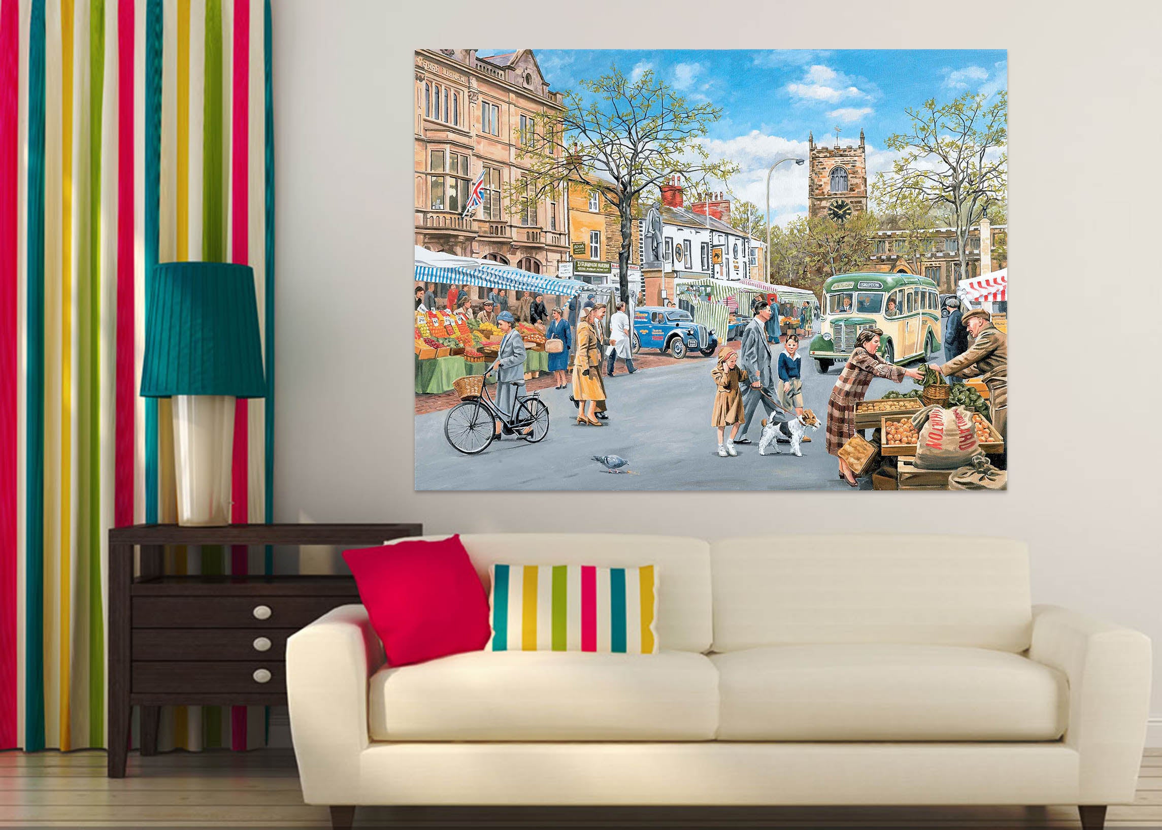 3D Market Day 047 Trevor Mitchell Wall Sticker